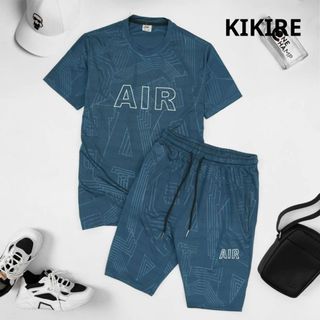 Bộ Quần Áo Thể Thao Nam AIR Chất Thun Lạnh Co Giãn Thấm Hút Mồ Hôi Vải Thun Lỗ Kim Sọc Thép Cao Cấp Thoáng Khí BTTN15