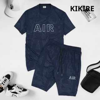 Bộ Quần Áo Thể Thao Nam AIR Chất Thun Lạnh Co Giãn Thấm Hút Mồ Hôi Vải Thun Lỗ Kim Sọc Thép Cao Cấp Thoáng Khí BTTN15