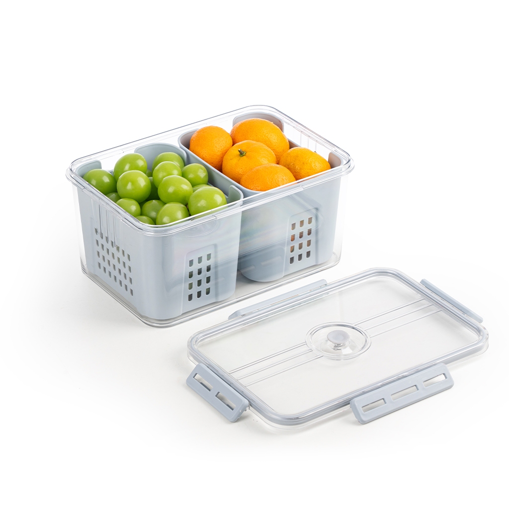 Hộp Đựng Thực Phẩm Chia 2 Ngăn Chính Hãng Việt Nhật (mã 6570)