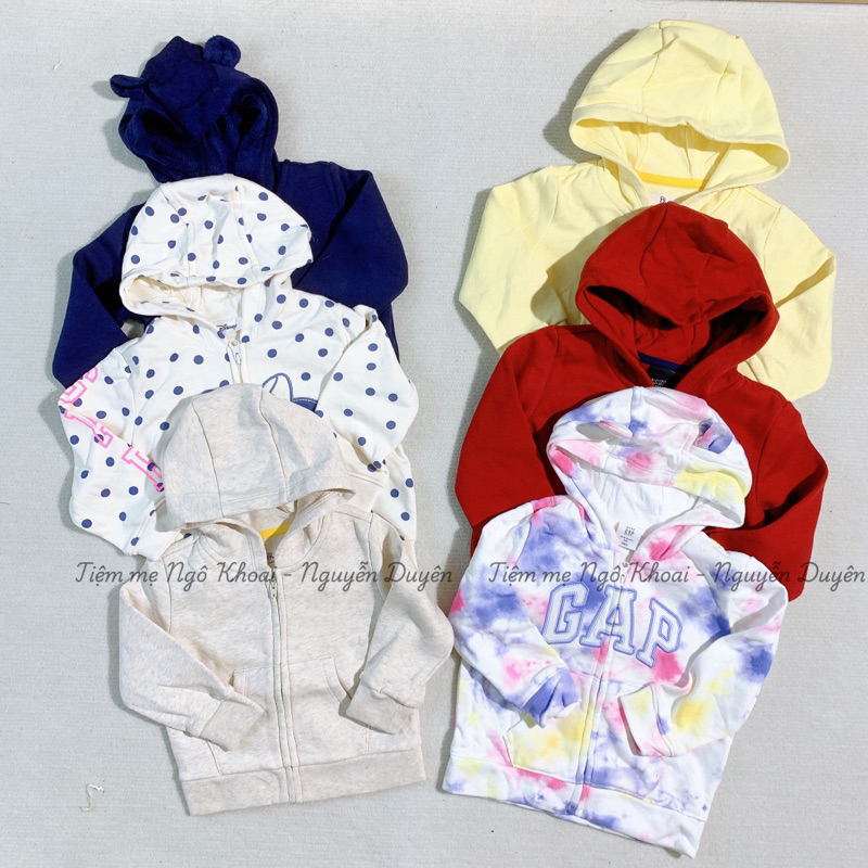 [MD52] babyG.@.P 0/3-3/6M  Áo khoác nỉ có mũ khoá kéo cho bé