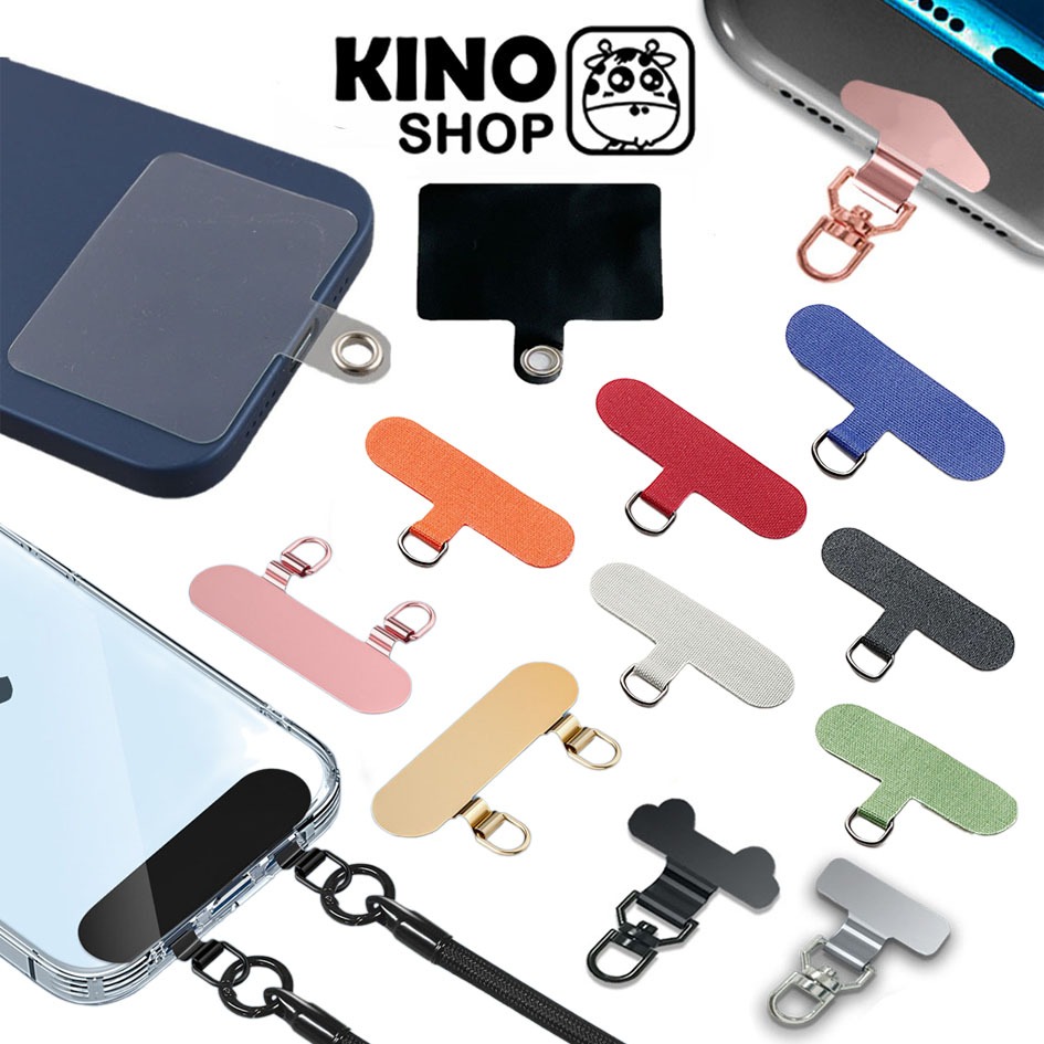 Thẻ treo điện thoại chuyển đổi dây điện thoại bằng nhựa trong suốt thẻ thép không gỉ treo 1 đầu 2 đầu dây xoay 360 độ | BigBuy360 - bigbuy360.vn