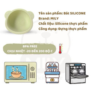 Nắp khay, cốc, bát silicone các loại của MILY