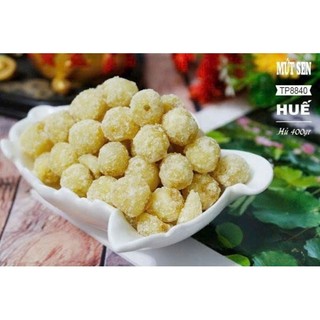 Mứt hạt sen Huế ít đường loại đặc biệt,hương vị tự nhiên,giá tốt.