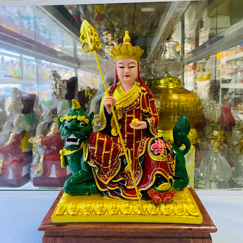 Tượng Địa Tạng Ngồi Đề Thính Cao 26 cm.