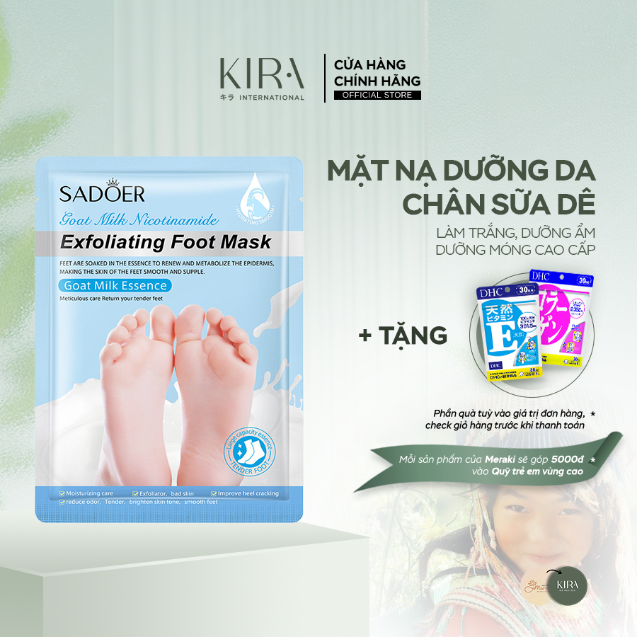 Mặt Nạ Dưỡng Da Chân Làm Trắng Dưỡng ẩm, Dưỡng Móng Cao Cấp