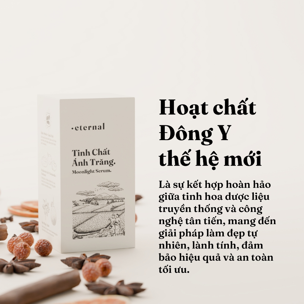Tinh Chất Ánh Trăng Eternal 30ml – Serum Dưỡng Trắng Da Alpha Arbutin, Giảm Thâm Nám, Căng Bóng