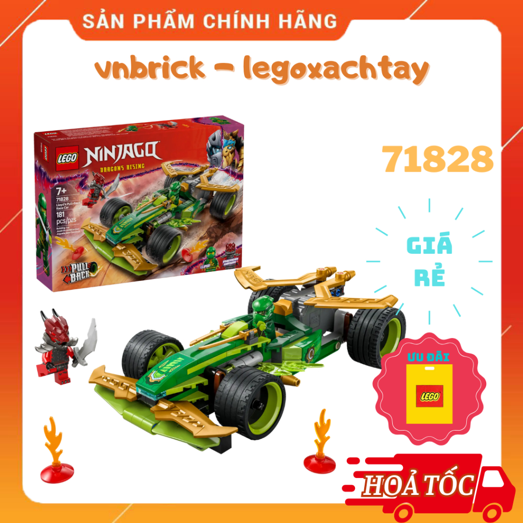 LEGO Ninjago 71828 Xe đua Lloyd's Pull-Back | Shopee Việt Nam