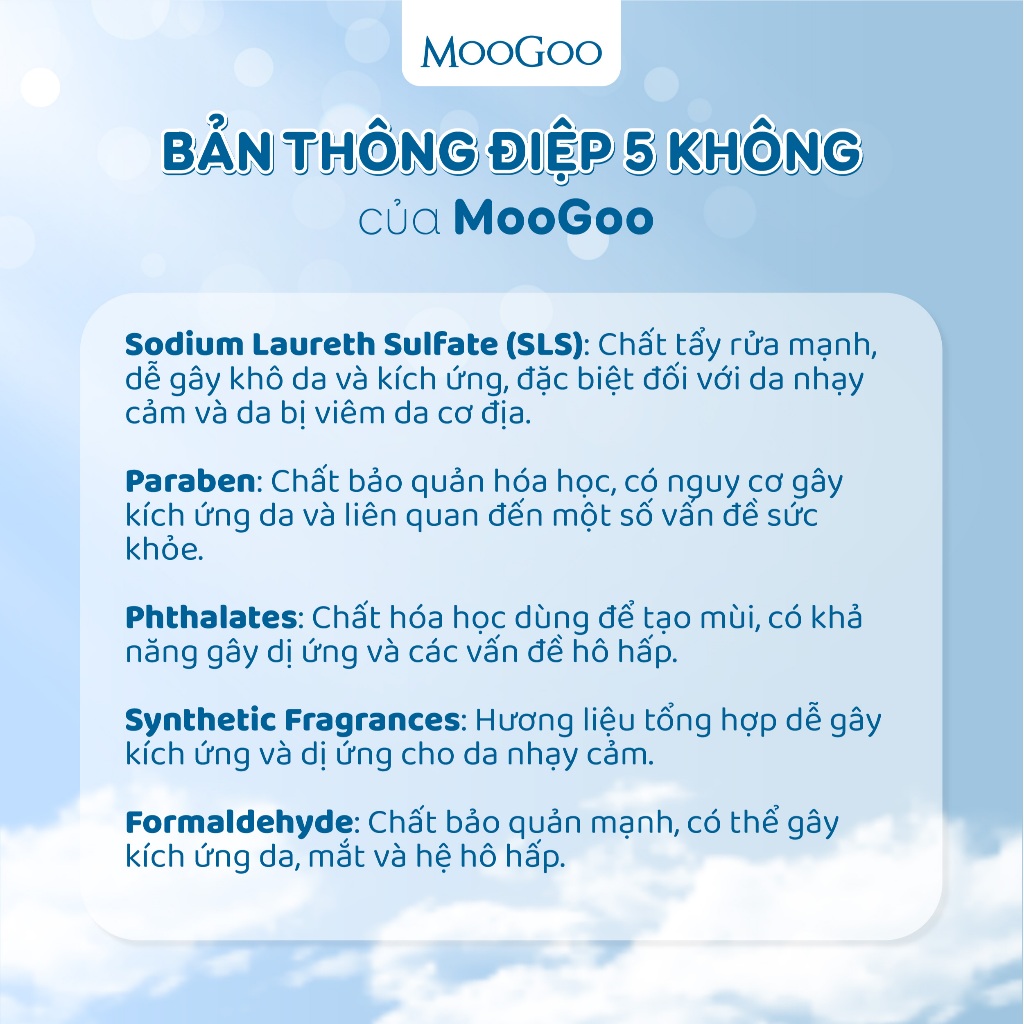 Sữa Tắm Gội Tự Nhiên MooGoo Bubbly Wash Từ Cám Gạo Cho Bé Không Chứa SLS & Paraben