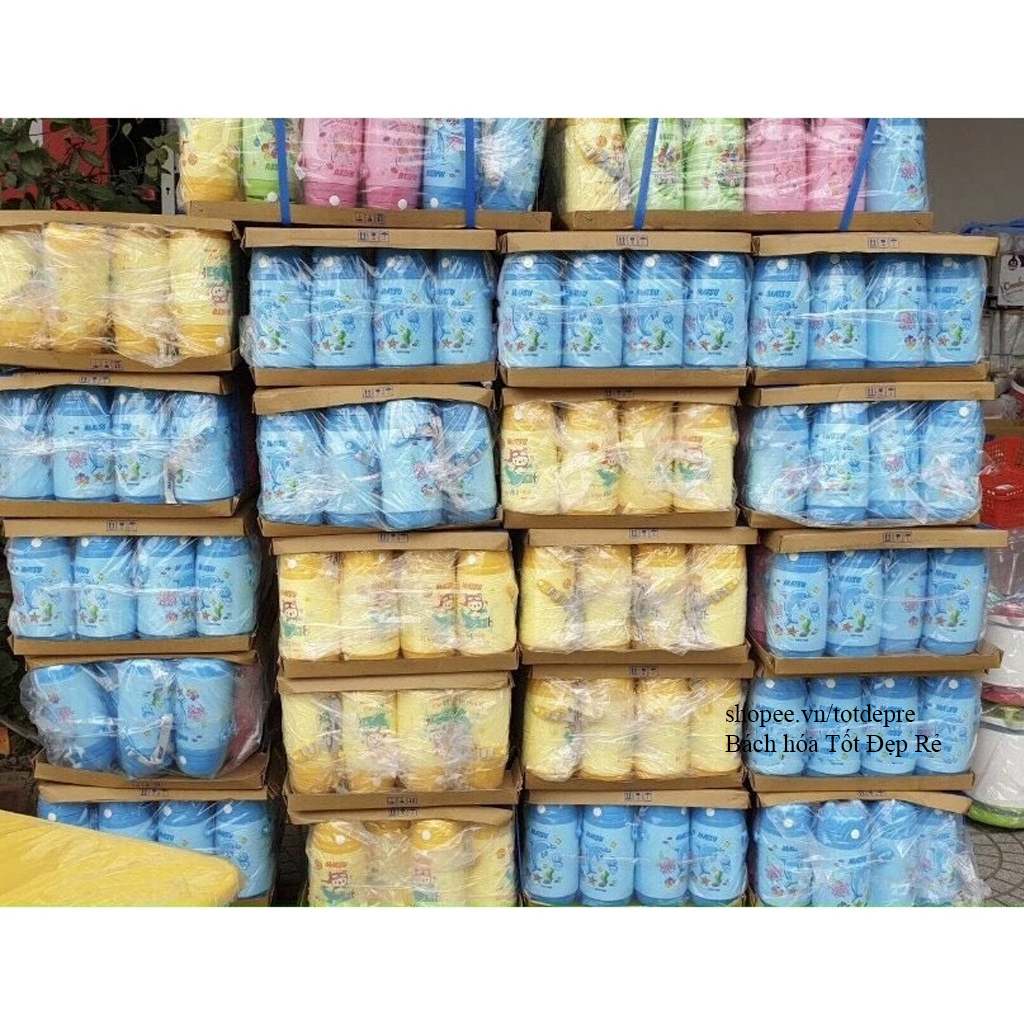 Bình nước nhựa ống hút có quai Duy Tân Matsu cho học sinh dung tích 400ml