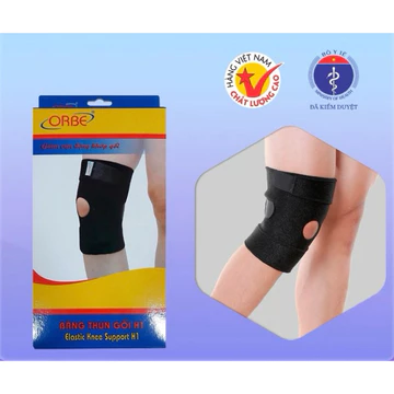 ❤ Đai Băng thun gối đai hỗ trợ cố định quấn bó khớp đầu gối co giãn Orbe H1 size s m l Băng thun gối đai bó gối H1 orbe