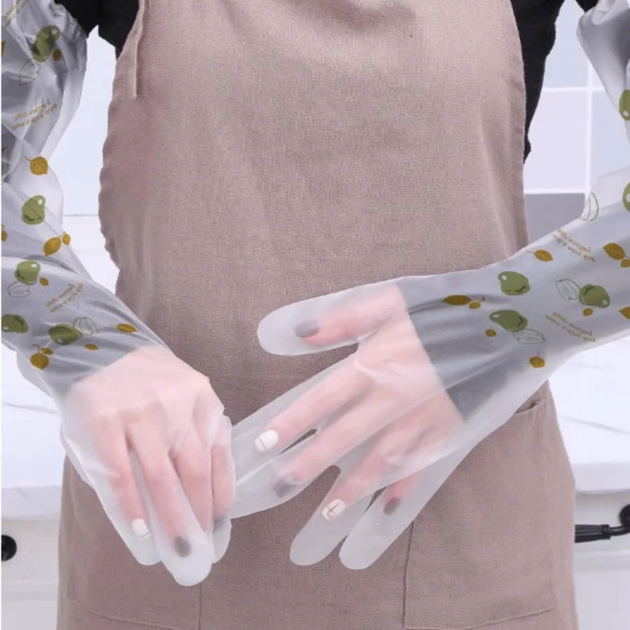 Set 10 Cái Găng tay TPE Siêu Dai Dài 60Cm DASEP Có Chun Chống Tuột, Găng Tay Rửa Chén Bát, Giặt Đồ Dọn Dẹp Đa Chức Năng
