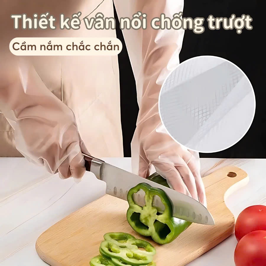 Set 10 Cái Găng tay TPE Siêu Dai Dài 60Cm DASEP Có Chun Chống Tuột, Găng Tay Rửa Chén Bát, Giặt Đồ Dọn Dẹp Đa Chức Năng