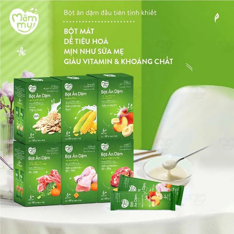 Bột ăn dặm Mămmy cho bé từ 6 tháng, Bột ăn dặm bổ sung dưỡng chất cho bé