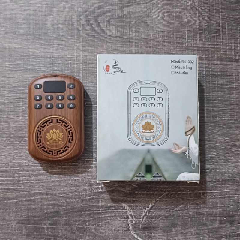 Máy niệm Phật HY 002 nghe tụng kinh phát nhạc thiền hỗ trợ khe gắn thẻ nhớ Diệu Âm Lotus