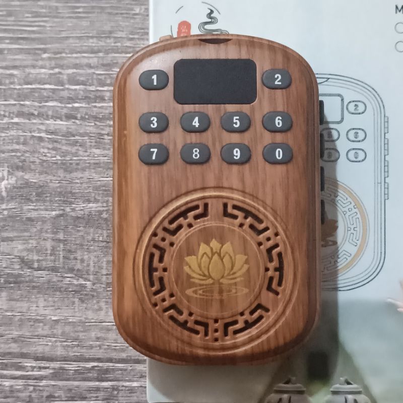 Máy niệm Phật HY 002 nghe tụng kinh phát nhạc thiền hỗ trợ khe gắn thẻ nhớ Diệu Âm Lotus