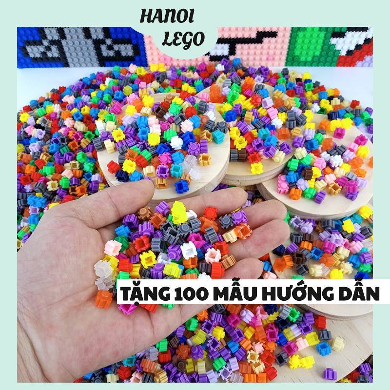 Đồ chơi lắp ráp 1000 hạt sáng tạo Cảnh Sát / Cứu Hỏa / Máy Bay cho bé 150 chi tiết hanoi store