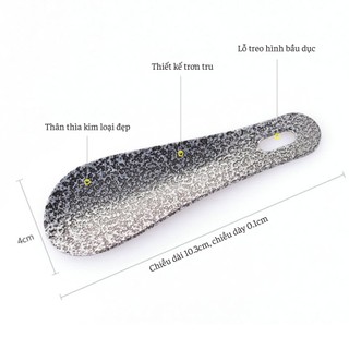 Đón Gót Giày thép không gỉ Cao Cấp, chất liệu INOX không gỉ, có thể móc vào chìa khóa tiện lợi