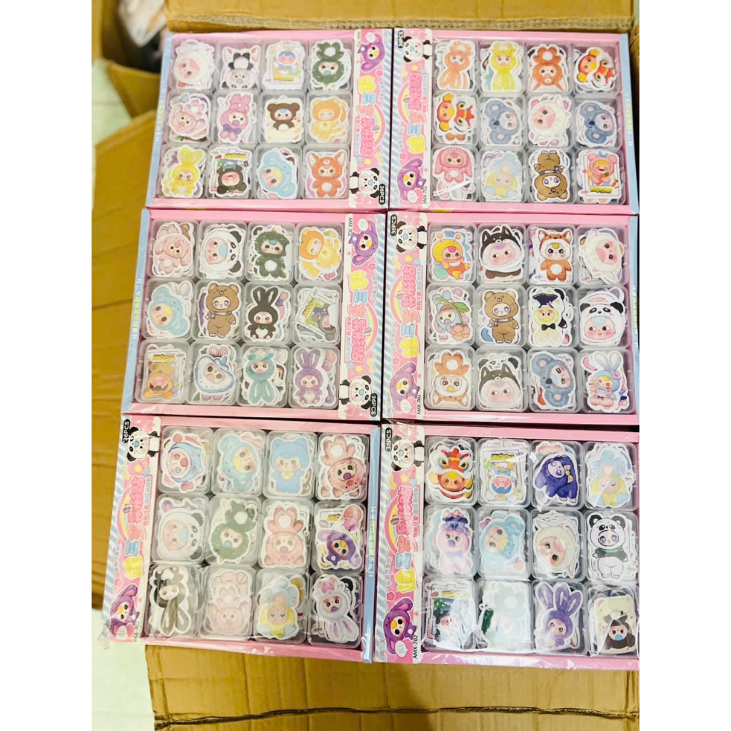 Hộp Sticker 12 miếng rời cắt sẵn hình Baby Three - shop Liam | Shopee ...