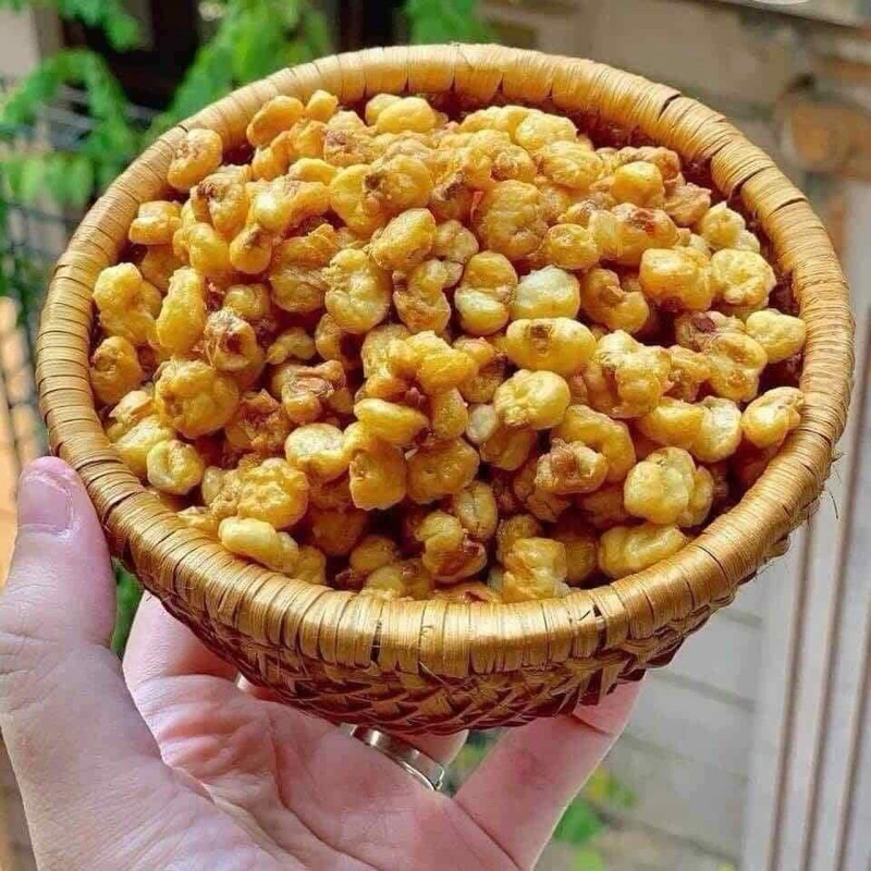 BẮP NẾP BƠ CAY MẮM TỎI ỚT SẤY GIÒN - 1 HỘP 500GR