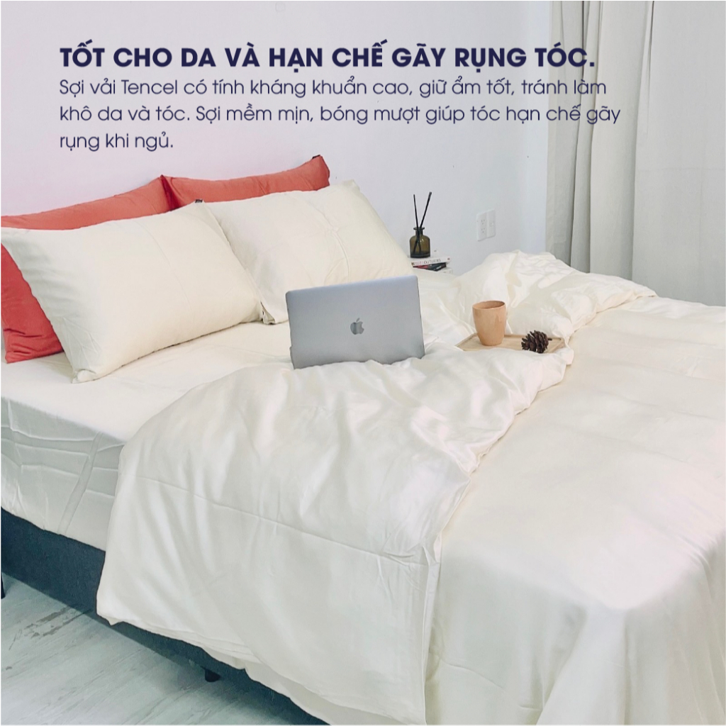 Ảnh Ga chun lụa Tencel tự nhiên Changmi Bedding cao cấp, mềm mượt và mát lạnh. Tencel Lenzing chính hãng 3