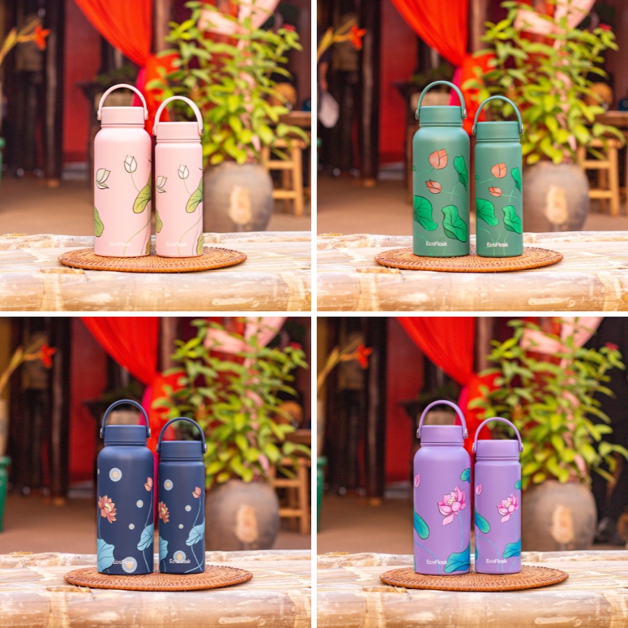 Ảnh Bình giữ nhiệt EcoFlask 1000ml/550ml thiết kế Sen Nở cao cấp chính hãng, inox 304, bảo hành 3 năm 2