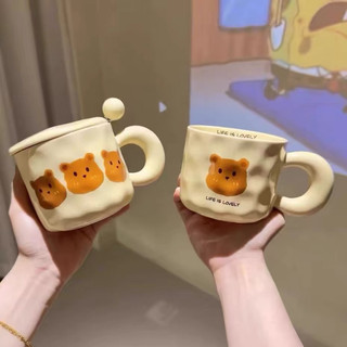 Cốc Sứ In Hình Gấu Dễ Thương, Ly Sứ Có Quai Làm Quà Tặng Sinh Nhật, Decor Siêu Xinh