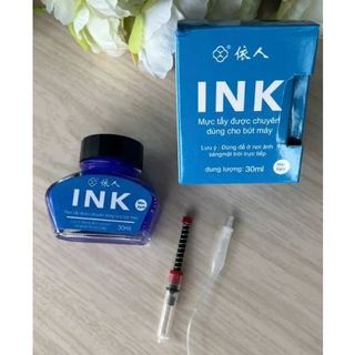 Mực Bơm Viết Tẩy Cao Cấp, Xóa Được INK 30ml- 008, Tặng Kèm Piston Bơm Mực