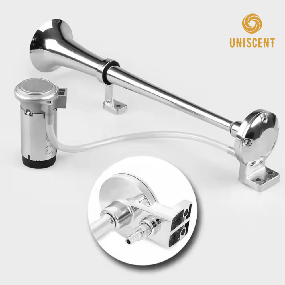Còi Sinh Hơi/ Kèn Sinh Hơi Điện 12v, 24v - WARCO  Dài 45cm/38cm Dùng Cho Xe Ô Tô, Xe Tải 110-120DB