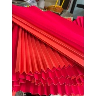 Giấy nhung gấp quạt có nếp