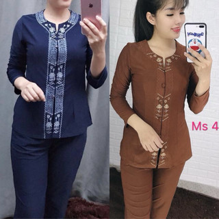 Đồ Lam Đi Chùa # Thun Khoá Lắc Sen # Đồ Bộ # Quần Áo Nữ