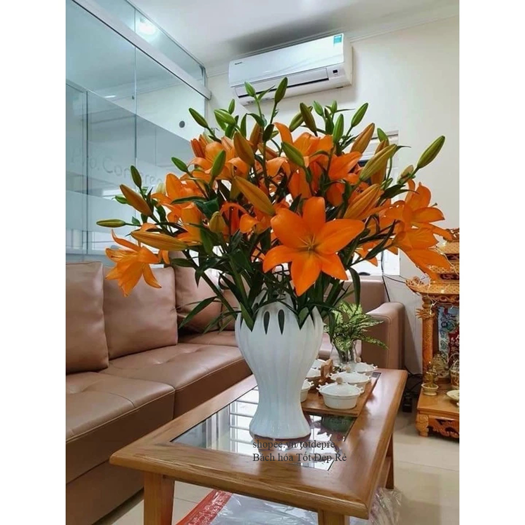 Bình hoa tay phật gốm sứ Bát Tràng - Lọ nhiều lỗ cắm hoa đẹp