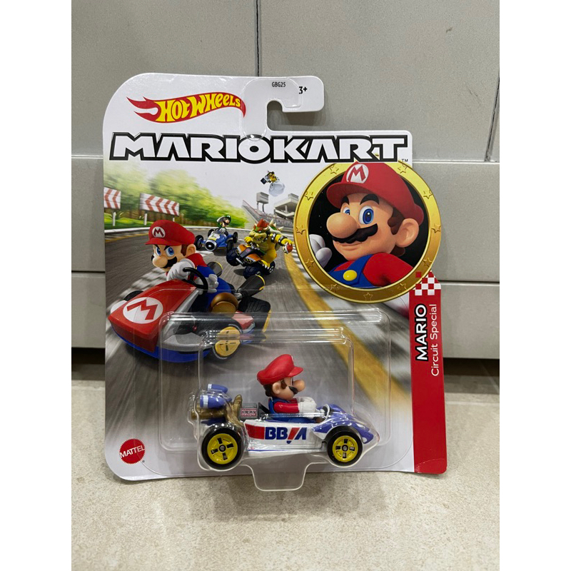 Hot Wheels Mario Kart - Mario P-Wing, Auto Da Collezione In Scala 1:64, Giocattolo Per Bambini, Confezione 2,9x16,7x13,7 Cm