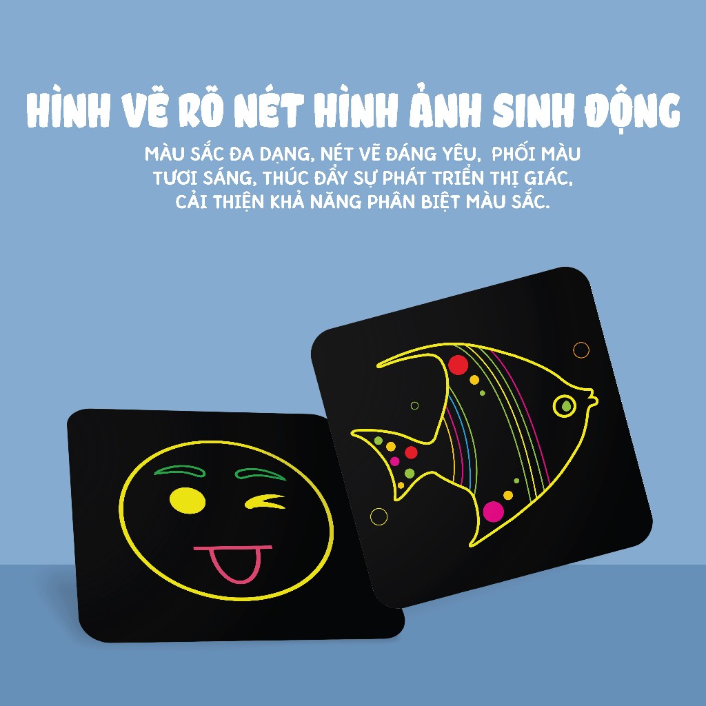Sách - Thẻ Siêu Kích Thích Thị Giác Cho Trẻ Sơ Sinh - Thẻ Chi Tiết Màu