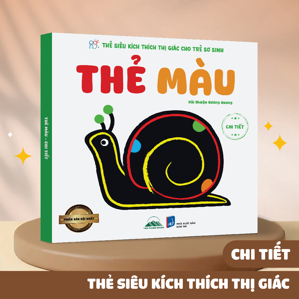 Sách - Thẻ Siêu Kích Thích Thị Giác Cho Trẻ Sơ Sinh - Thẻ Chi Tiết Màu