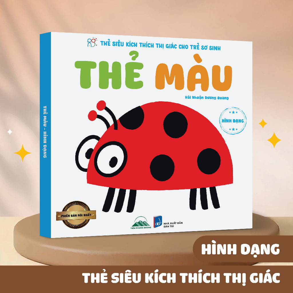 Sách - Thẻ Siêu Kích Thích Thị Giác Cho Trẻ Sơ Sinh - Thẻ Hình Dạng Màu