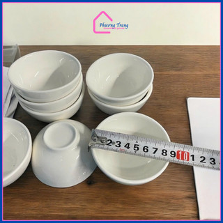 Bộ 5 Chén Nước Chấm Sứ Trắng Mini, Bát Chấm Nhỏ Đựng Gia Vị, Nước Mắm, Xì Dầu, Muối Tiêu - Phương Trang