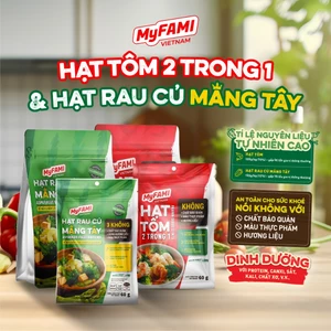 Gia Vị Nấu Ăn Hạt Tôm & Hạt Rau Củ Măng Tây MYFAMI không chất bảo quản, gia vị dùng để nấu và nêm