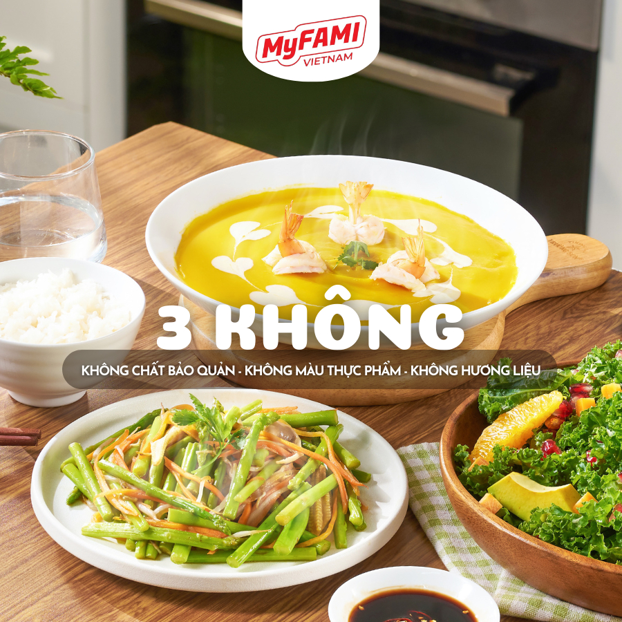 Gia Vị Nấu Ăn Hạt Tôm & Hạt Rau Củ Măng Tây MYFAMI không chất bảo quản, gia vị dùng để nấu và nêm