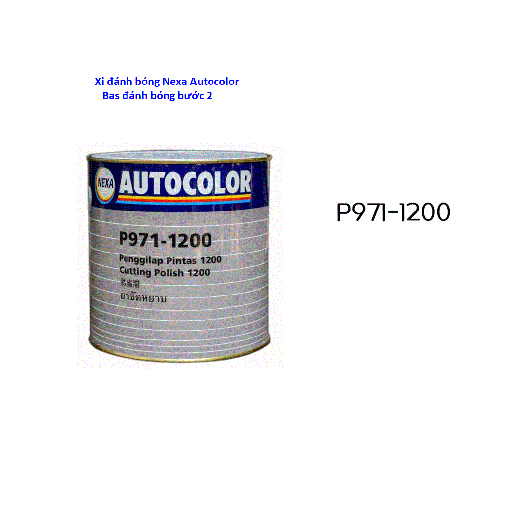 Xi Đánh Bóng Nexa Autocolor P971-1200 Bước 2 (500ml) - Bát Bóng