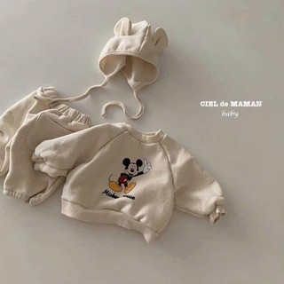 BỘ NI BÔNG TẶNG KÈM MŨ CHUỘT MIKI [ KHÔNG TÚI SAU]