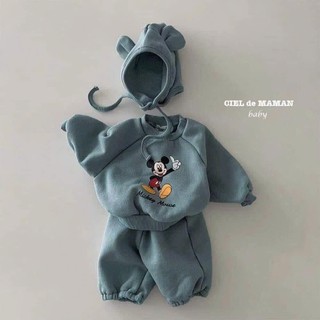 BỘ NI BÔNG TẶNG KÈM MŨ CHUỘT MIKI [ KHÔNG TÚI SAU]
