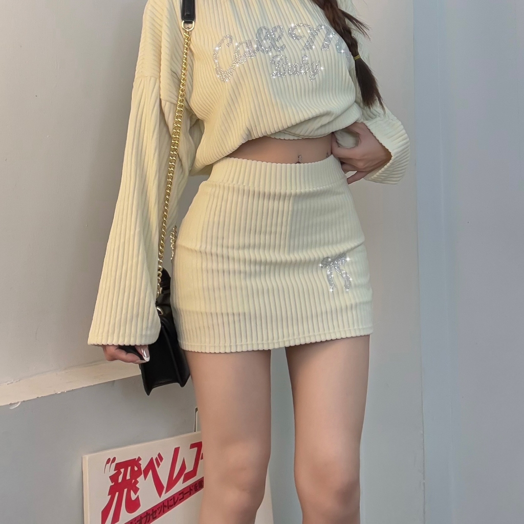 CHÂN VÁY LEN 2 TRONG 1 ĐÍNH ĐÁ NƠ FFCLUB MIX