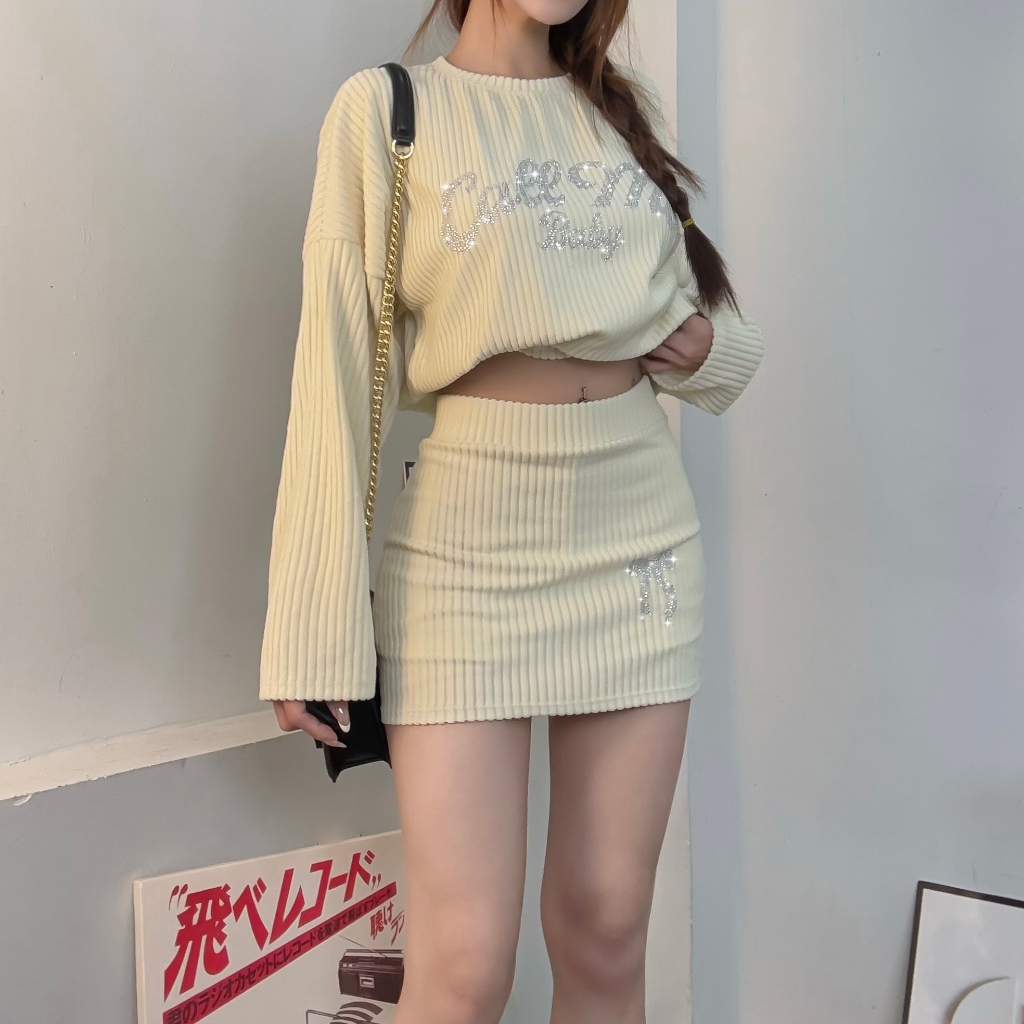 CHÂN VÁY LEN 2 TRONG 1 ĐÍNH ĐÁ NƠ FFCLUB MIX