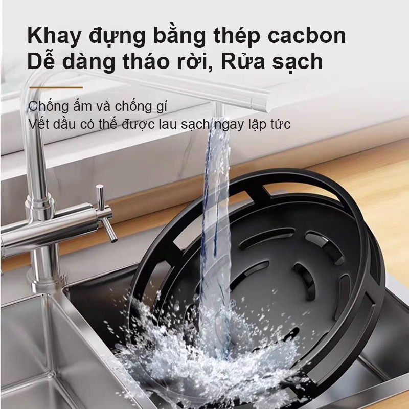 Luxe Kệ gia vị xoay 1/2/3 tầng inox kệ Đựng Gia Vị Nhà Bếp 360 độ