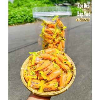 500grKẹo dẻo Bắp Việt,món ăn đặc sản tuổi thơ,làm từ nguyên liệu sạch,đường kính trắng,mạch nha,hương nếp,dẻo thơm ngon.