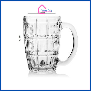 Bộ 6 Ly Thủy Tinh Uống Bia Có Quai PCD10007 375ML - Phương Trang