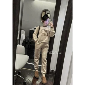 A202 SET HOLYCHIC KTRANG Set Bộ Đồ Nữ Mùa Thu Sang Chảnh Cá Tính Áo Dài Tay Quần Dài Ống BO 2size 40-65kg