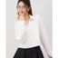 Áo Sơ Mi Croptop Nữ Tay Dài GILLEE Form Rộng Có Túi Chất Kate Lụa FAS357