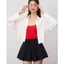 Áo Sơ Mi Croptop Nữ Tay Dài GILLEE Form Rộng Có Túi Chất Kate Lụa FAS357