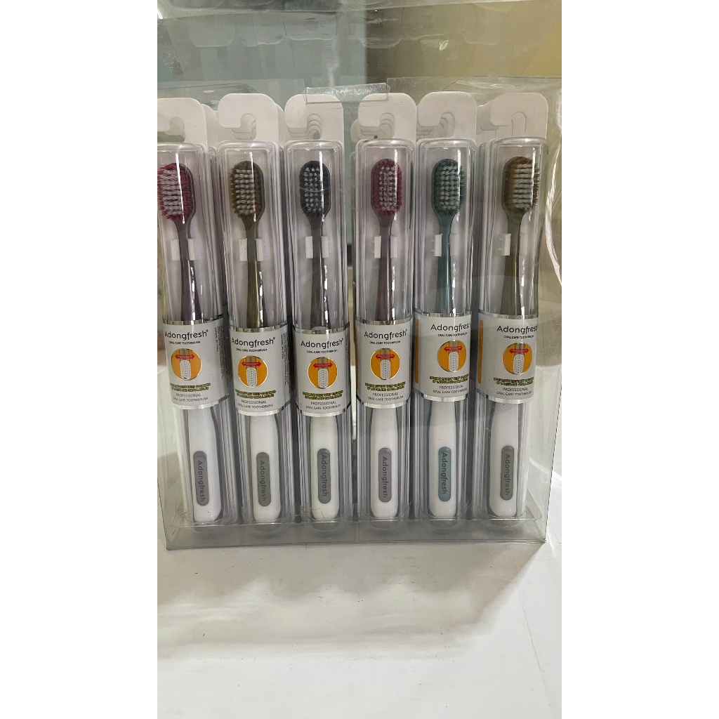 Hộp 30 Bàn chải Adongfresh lông mềm kèm hộp nhựa tiện lợi MSP 822